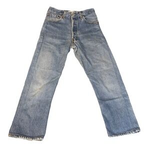 RE/DONE × Levi's High Rise Vintage Straight Jeans Blue 24x23 Made in USA Cotton‎